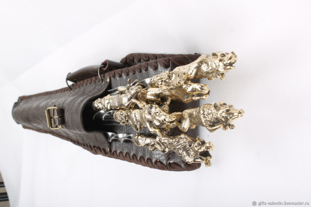 Набор шампуров с декоративным литьем "Охота" (6 шт)